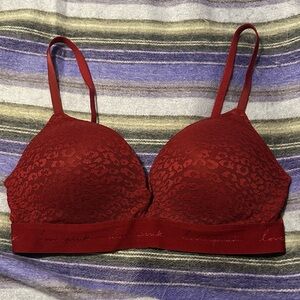 PINK Victoria's Secret Red Lace Bra
